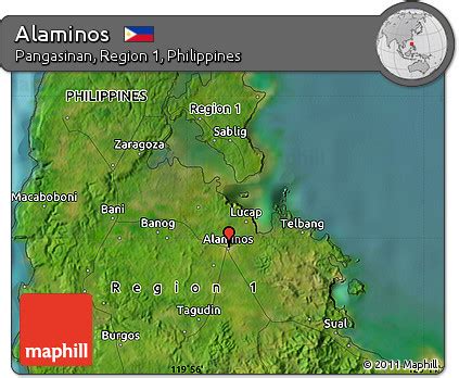 barangay map of alaminos city pangasinan|Detailed Satellite Map of Alaminos .